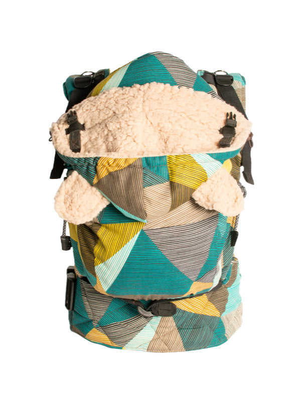 Monkey Mum® Capucha abrigada para portabebés Carrie - Encanto geométrico