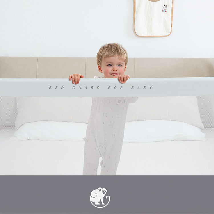 Barrera para cama Monkey Mum® Popular - gris claro