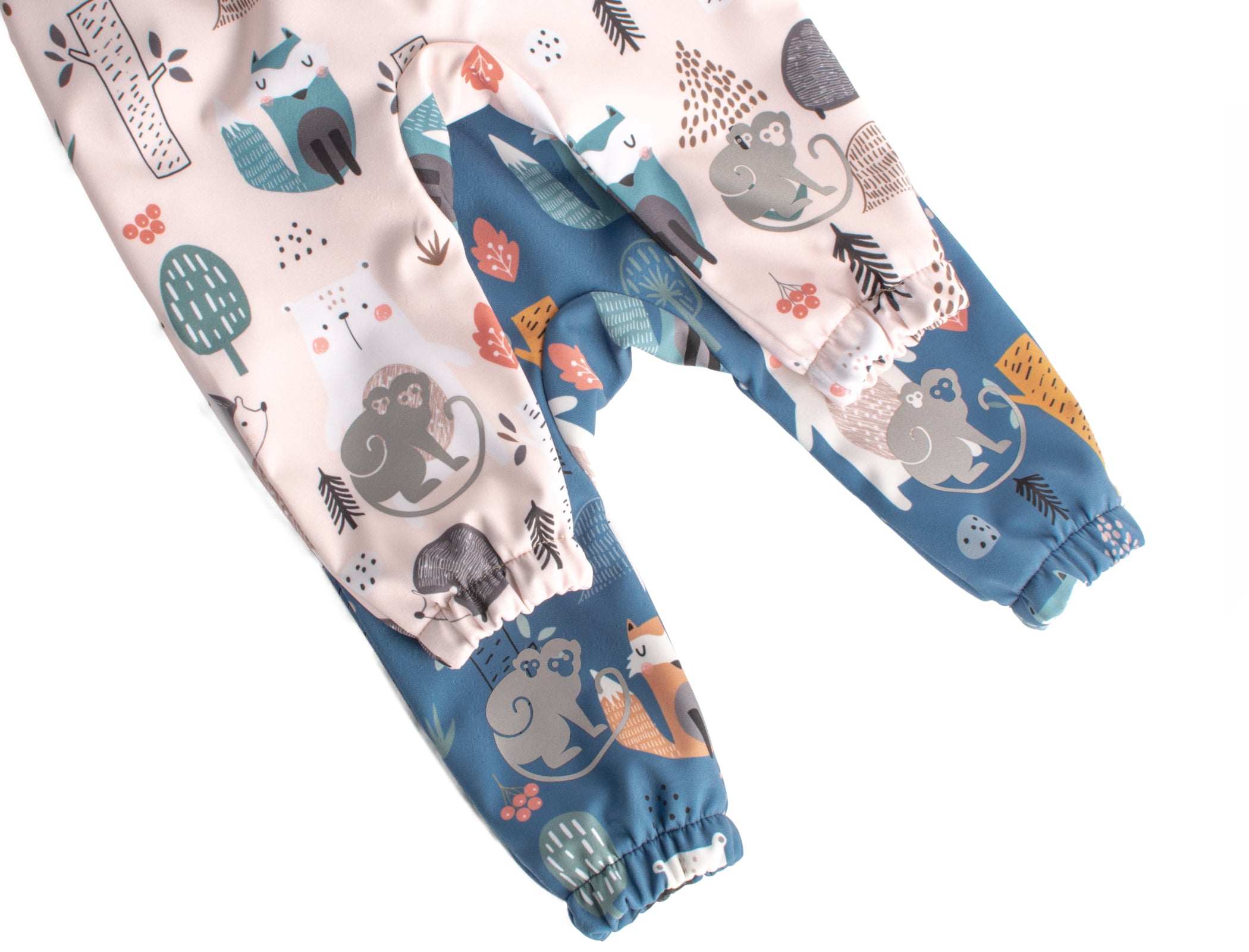 Pantalones infantiles de softshell con membrana Monkey Mum® - Animales nocturnos