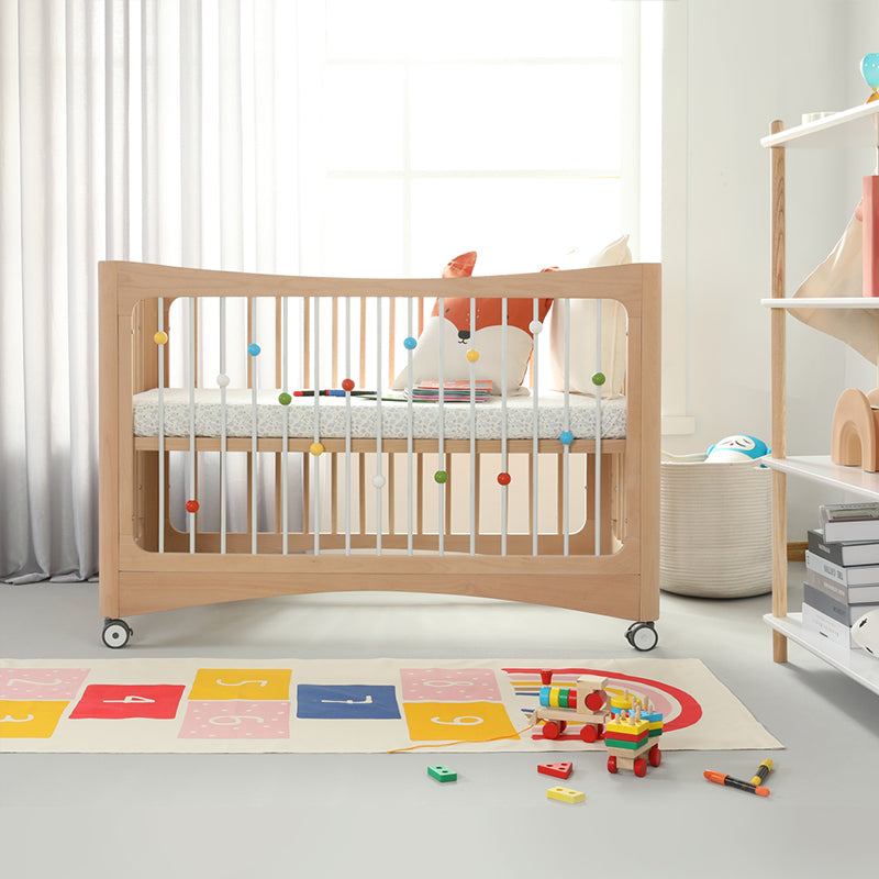 Cuna infantil 4 en 1 - Madera maciza - 120x65 cm