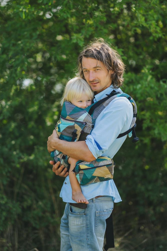 Monkey Mum® Portabebés ergonómico evolutivo Carrie - Encanto geométrico