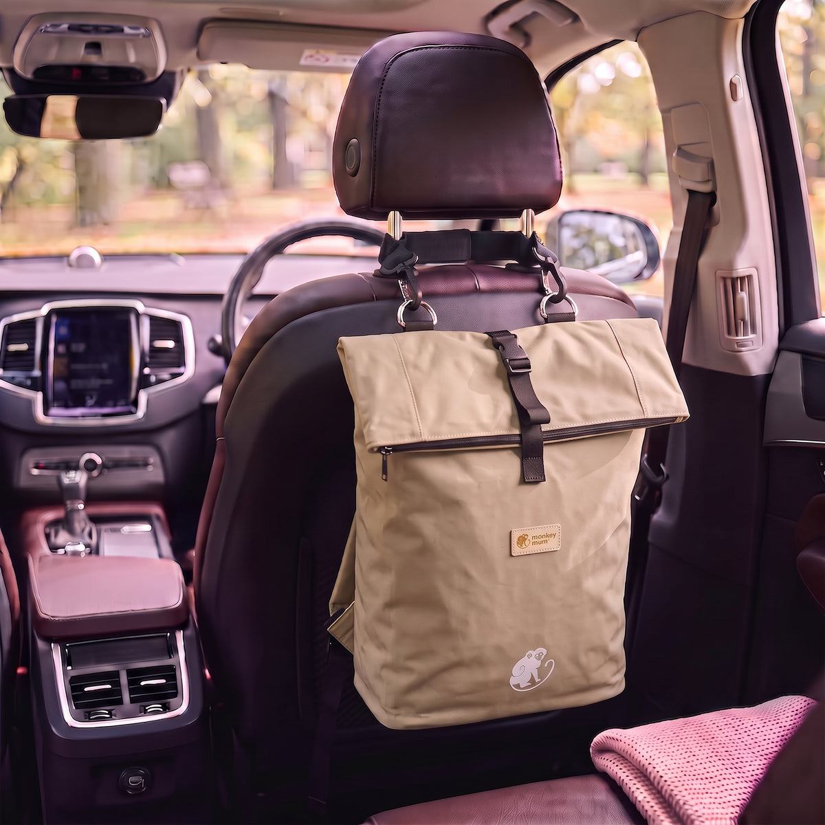 Monkey Mum® Mochila de sarga para carrito de bebé – Arena del desierto