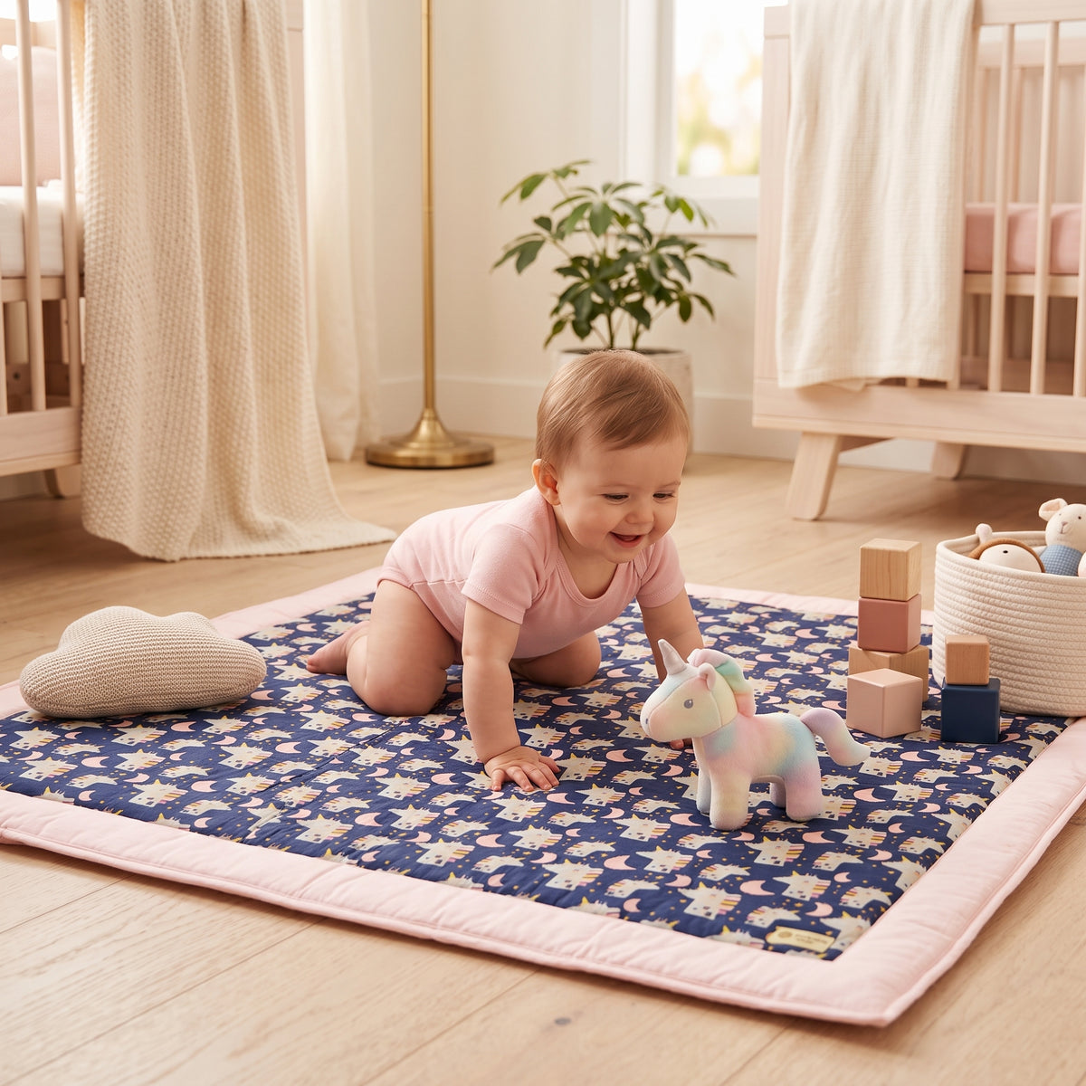 Manta de juegos Monkey Mum® - Unicornio