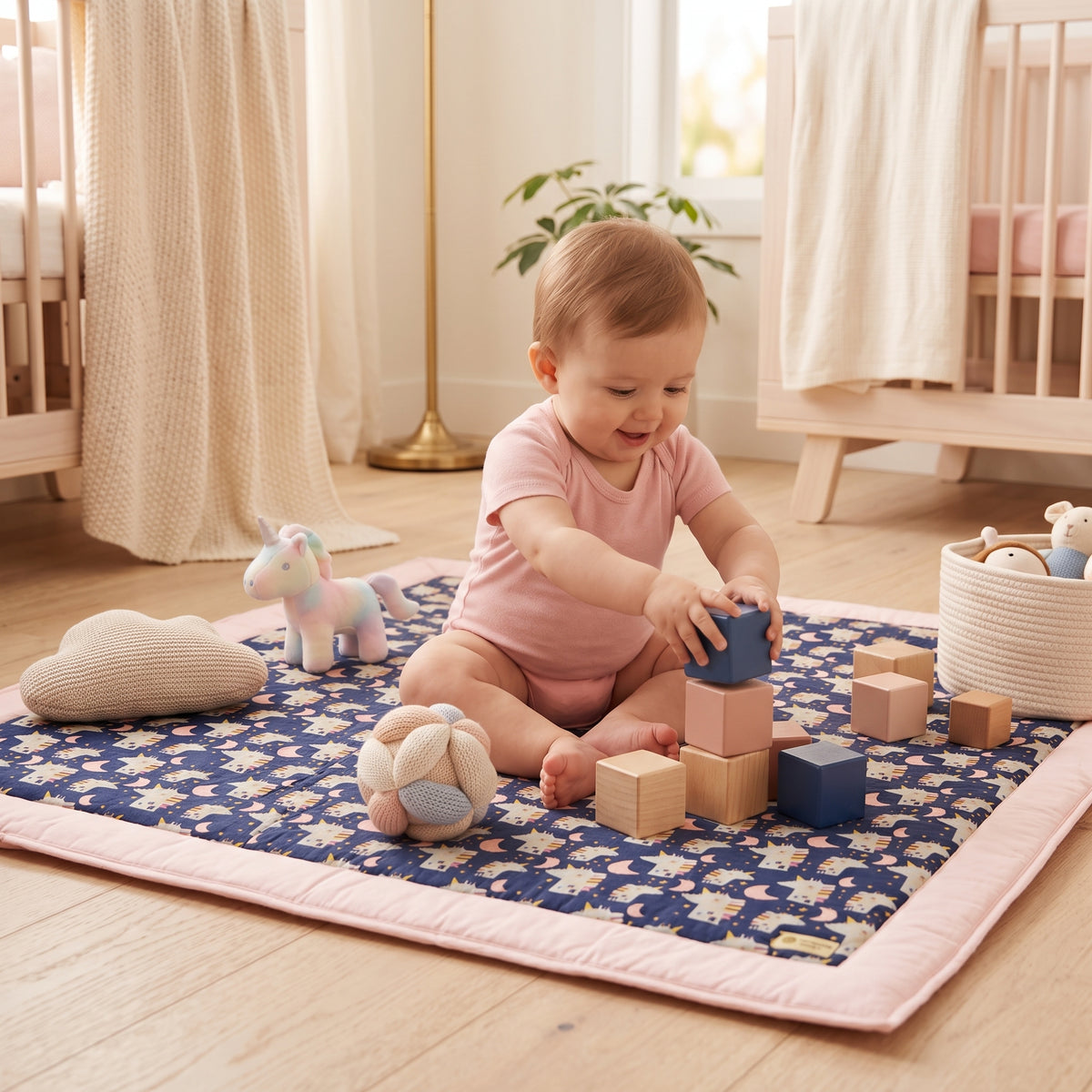Manta de juegos Monkey Mum® - Unicornio