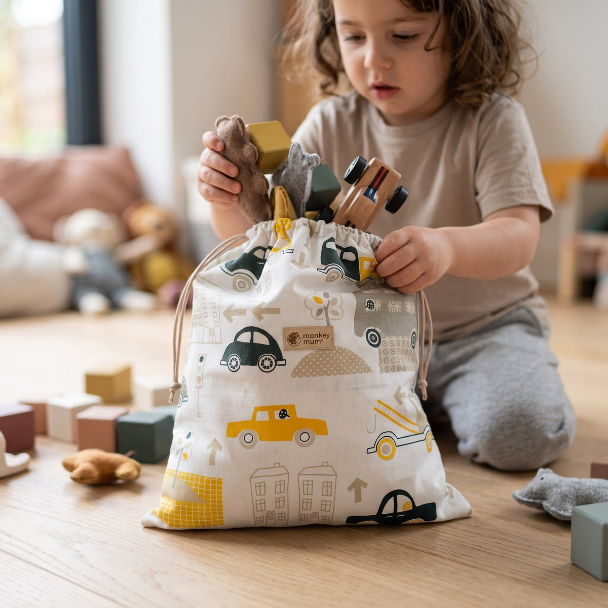 Bolsa de tela Monkey Mum® - Transporte urbano