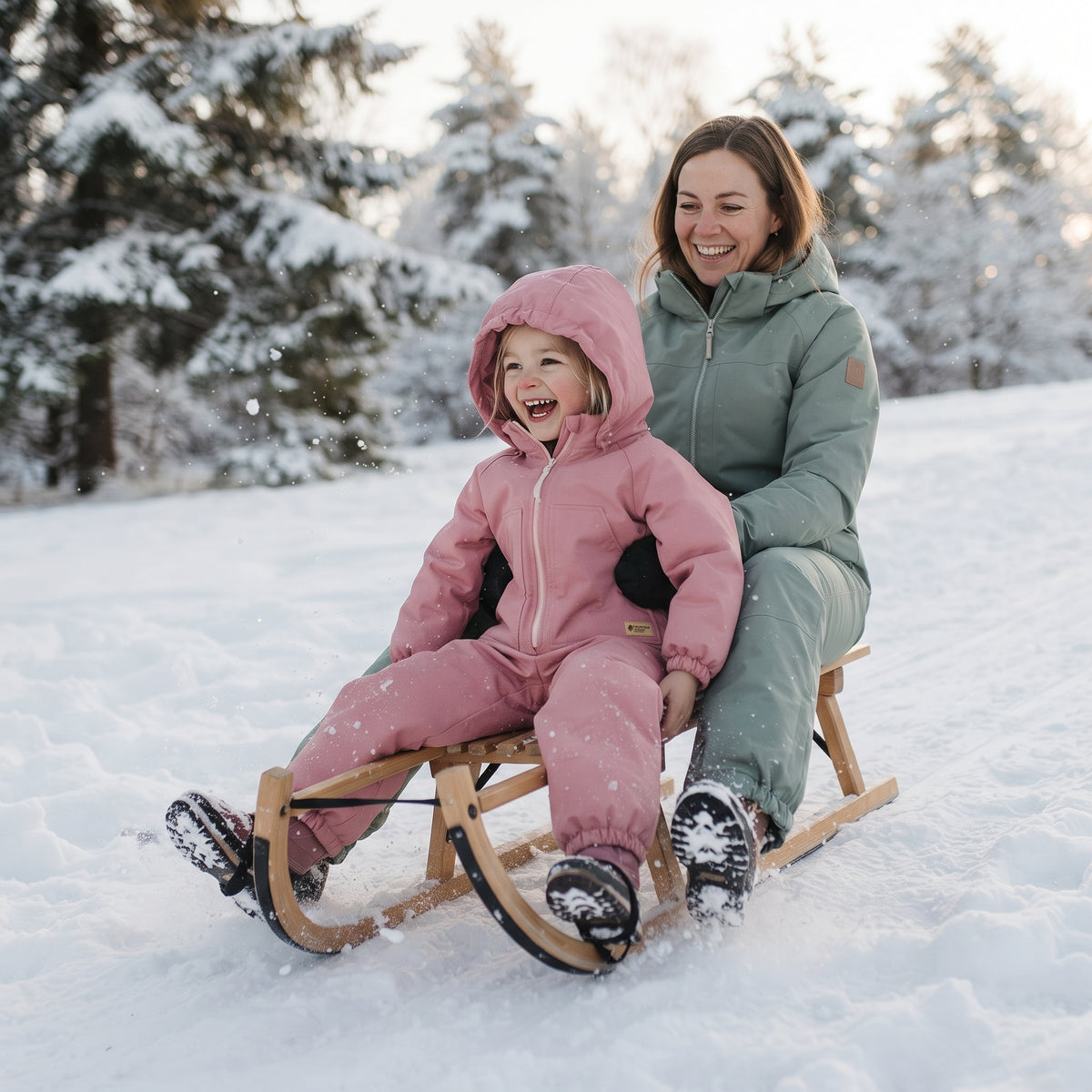 Monkey Mum® Mono infantil de invierno de softshell con borreguito - Ovejita rosa - talla 98/104, 110/116
