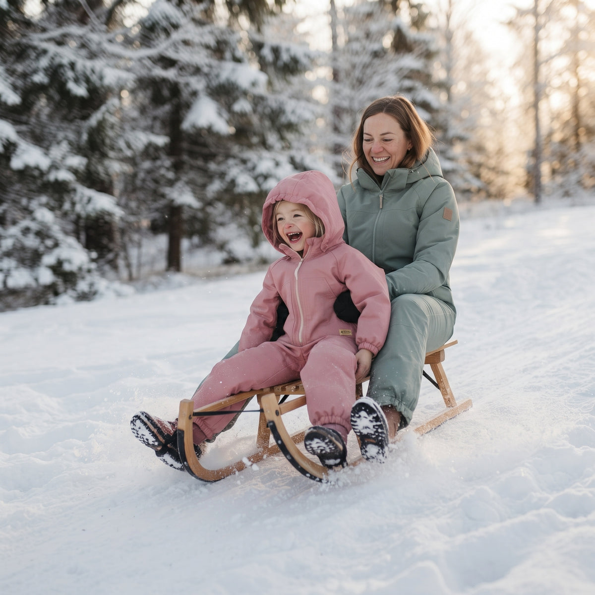 Monkey Mum® Mono infantil de invierno de softshell con borreguito - Ovejita rosa - talla 98/104, 110/116