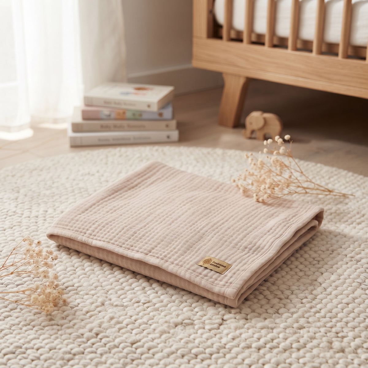 Pañal de muselina Monkey Mum® - Beige