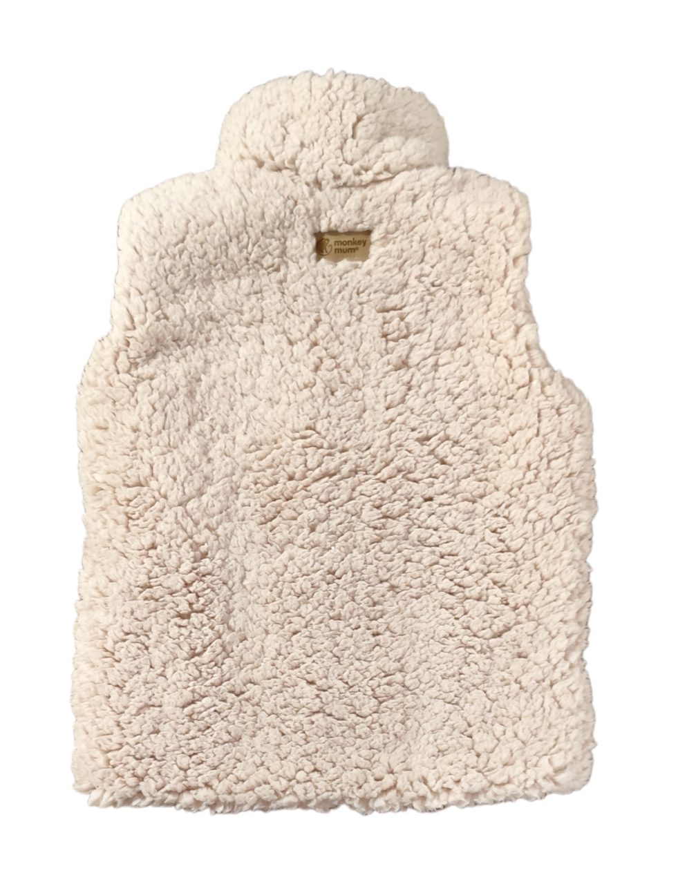 Chaleco de borreguito Monkey Mum® - Beige