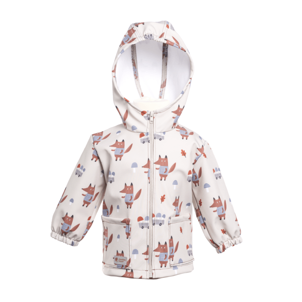 Chaqueta softshell infantil con membrana Monkey Mum® - Zorros entre setas