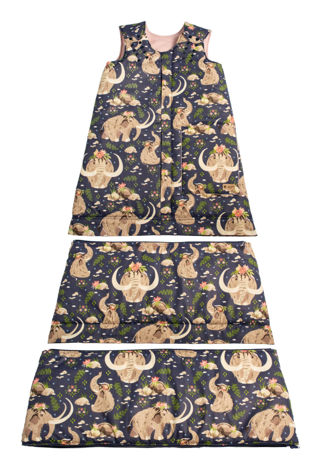Saco de dormir de invierno evolutivo Monkey Mum® 0 - 4 años - conjunto - Princesa mamut
