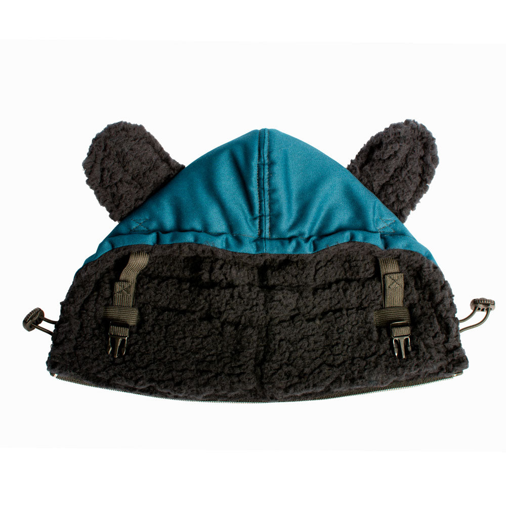 Monkey Mum® Capucha abrigada para portabebés Carrie - Agua azul