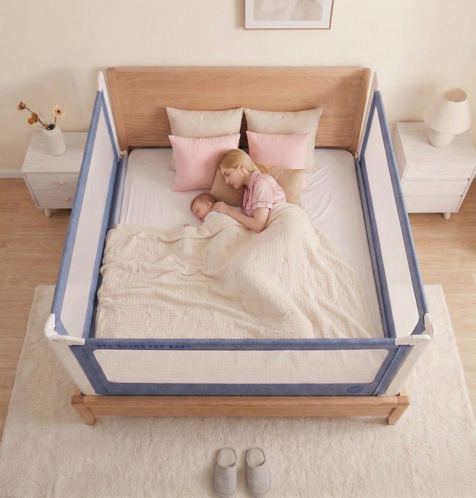 Barrera para cama Monkey Mum® Popular - azul oscuro - diseño - liquidación