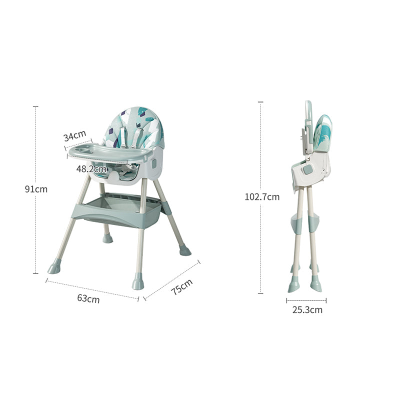 Trona infantil 2 en 1 Comfort - Verde Ornament