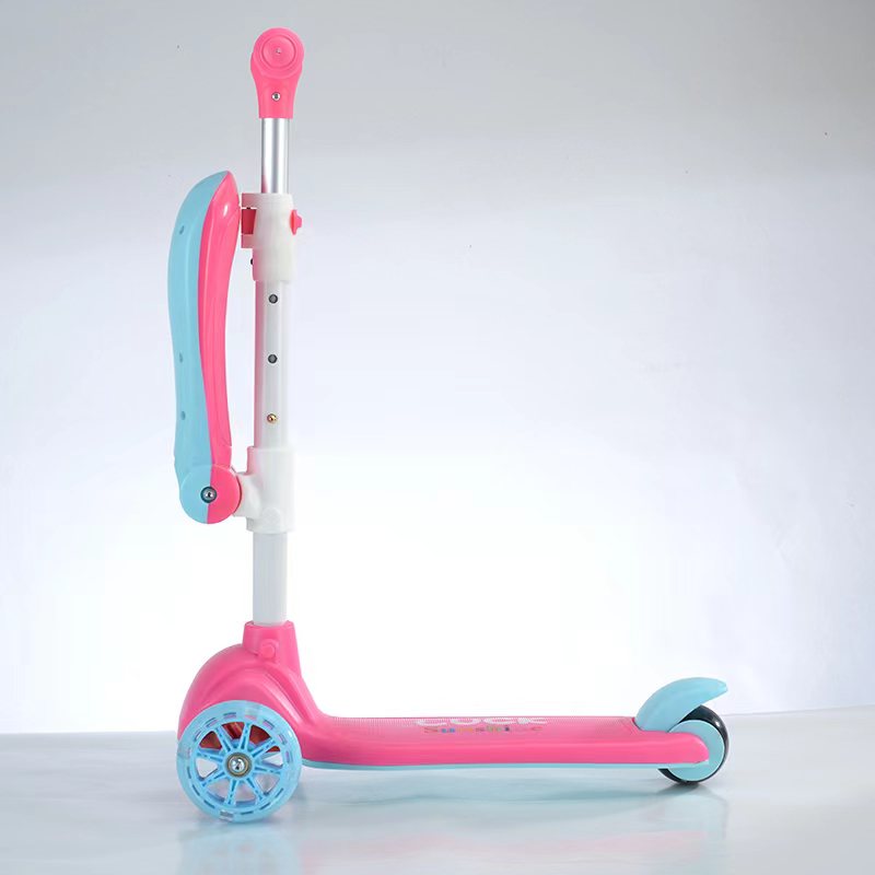 Patinete infantil con asiento - 3 en 1 - Amarillo - PIEZA DE EXPOSICIÓN