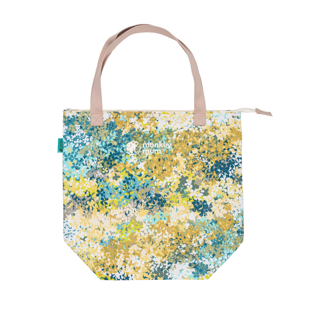 Monkey Mum® Bolsa pequeña de tela para accesorios Carrie - Pradera en flor