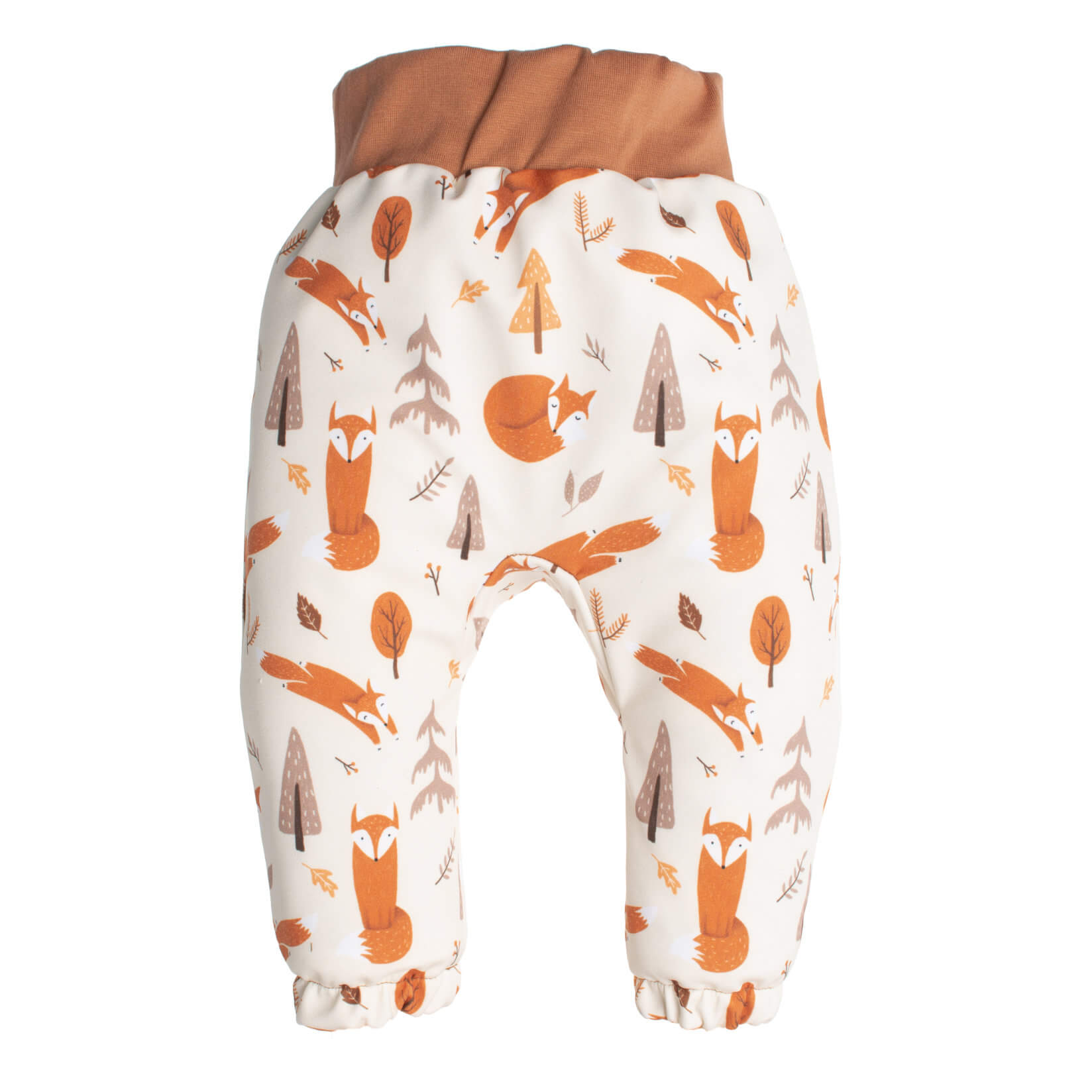 Pantalones infantiles de softshell con membrana Monkey Mum® - Juegos de zorros