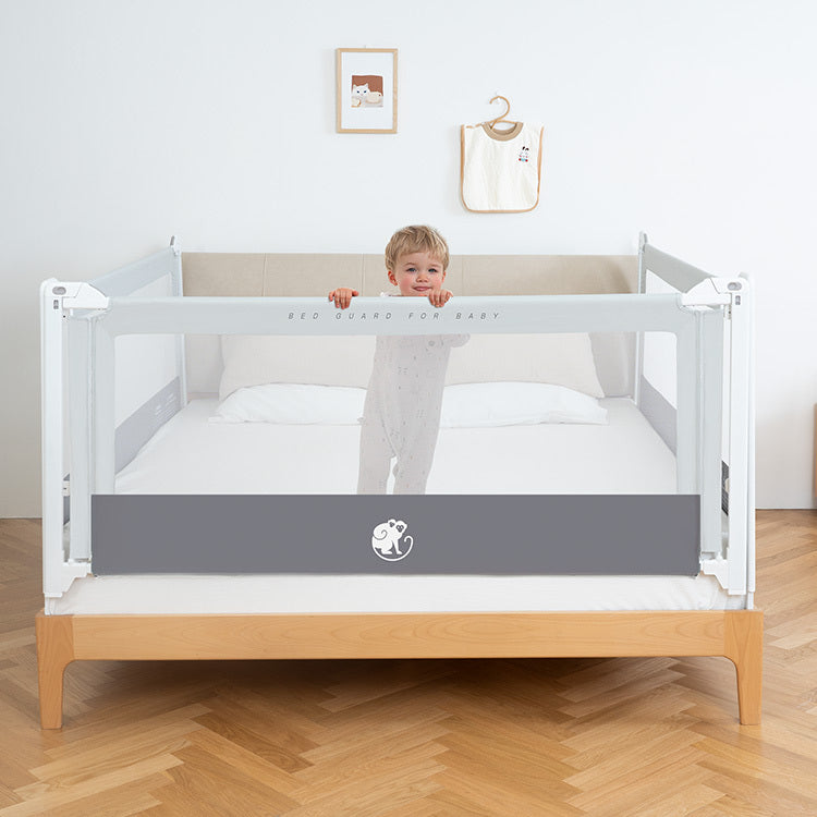 Barrera para cama Monkey Mum® Popular - gris claro