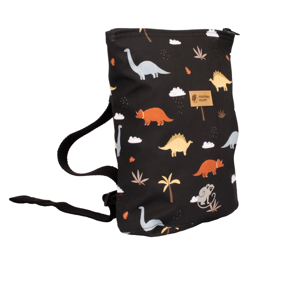 Mochila infantil de softshell Monkey Mum® - Camino de los dinosaurios