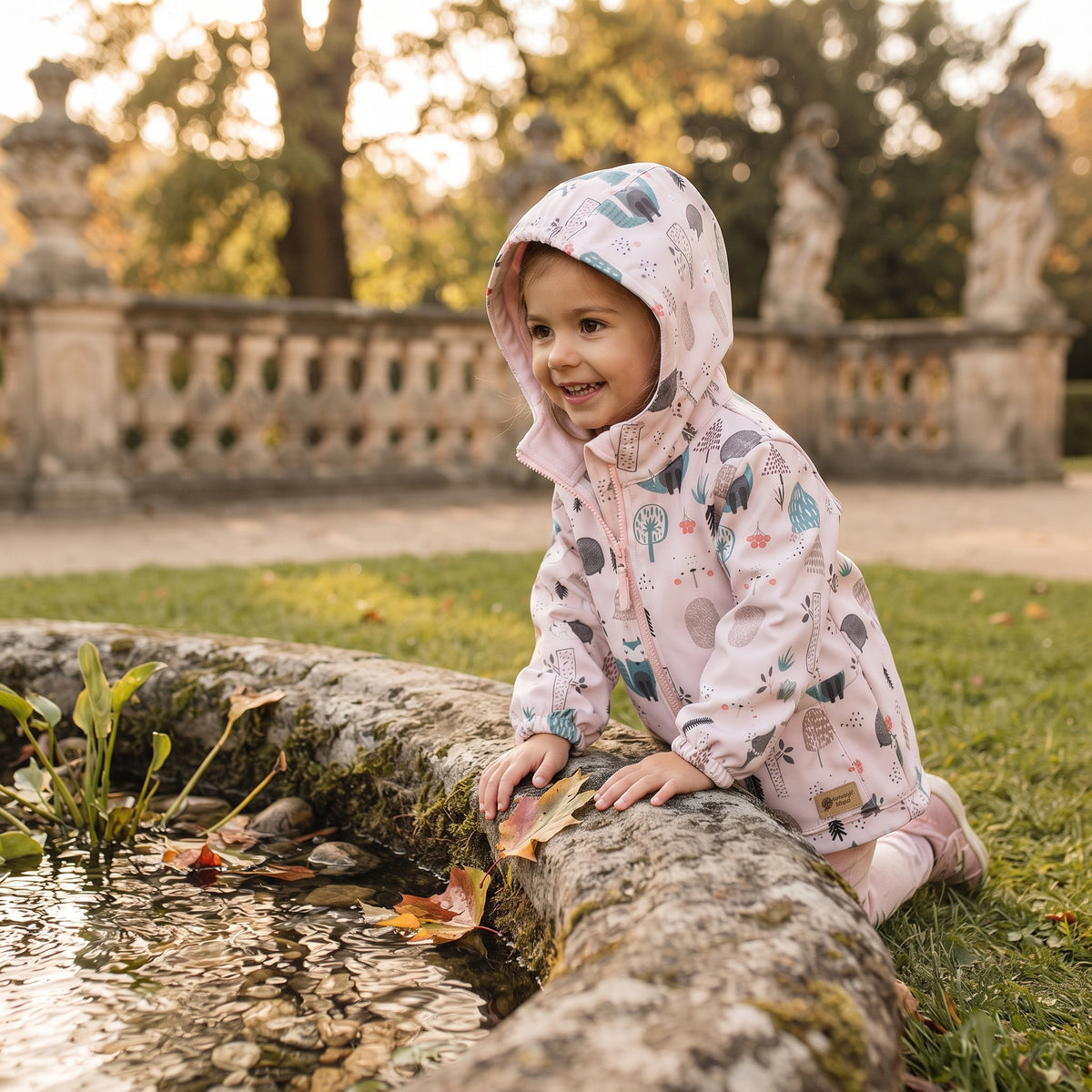Chaqueta softshell infantil con membrana Monkey Mum® - Animales del día