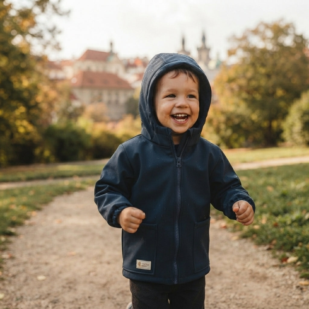 Chaqueta softshell infantil con membrana Monkey Mum® - Cielo nocturno