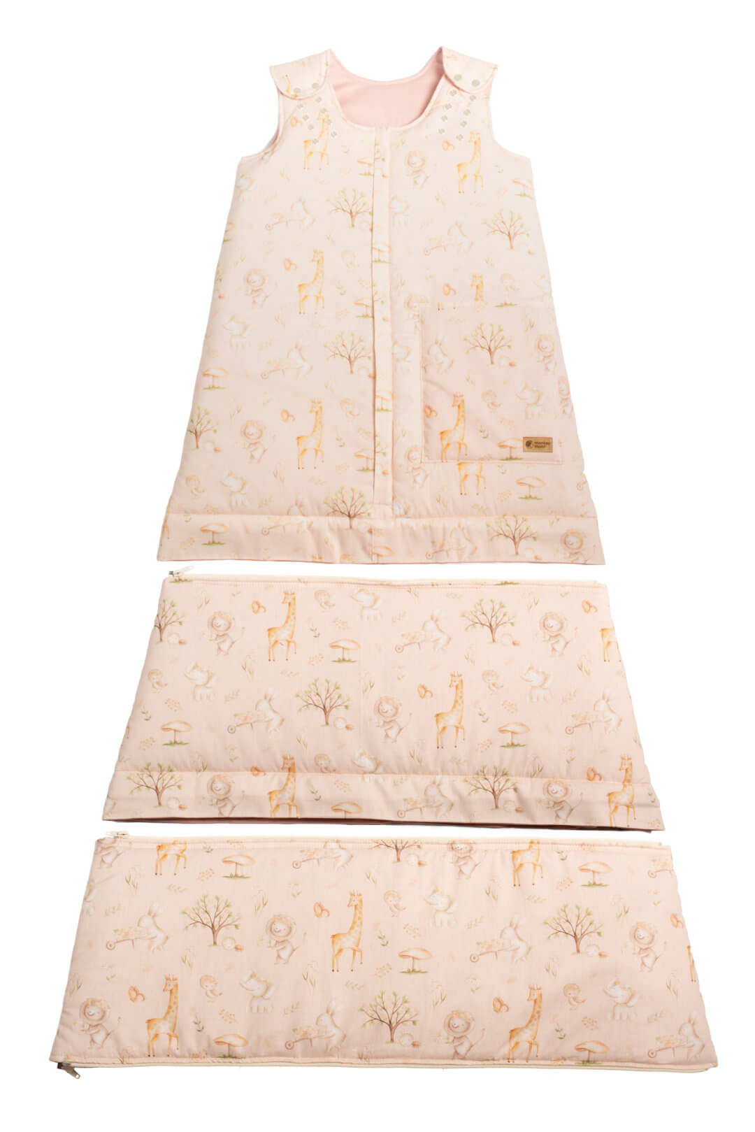 Saco de dormir de invierno evolutivo Monkey Mum® 0 - 4 años - conjunto - Primavera con animalitos
