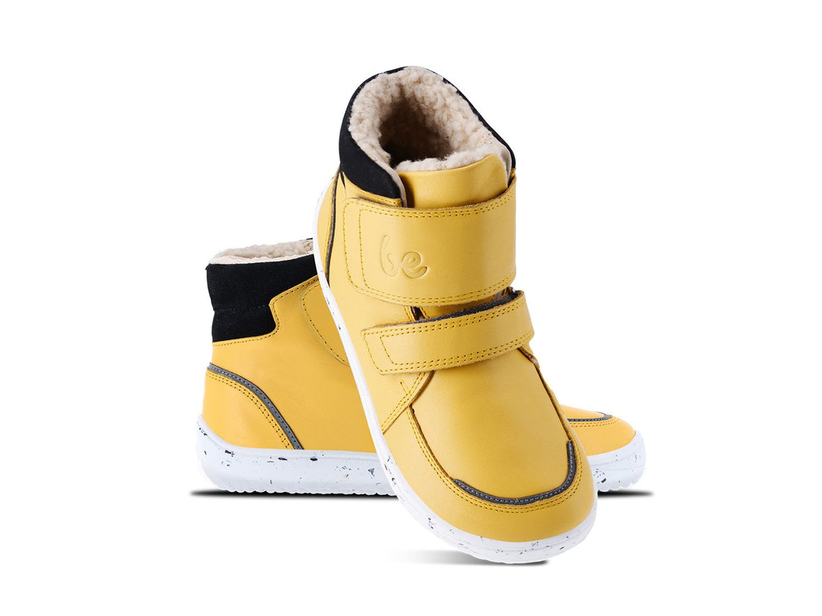 Be Lenka Barefoot Zapatos de invierno para niños Panda 2.0 - Cheese Yellow