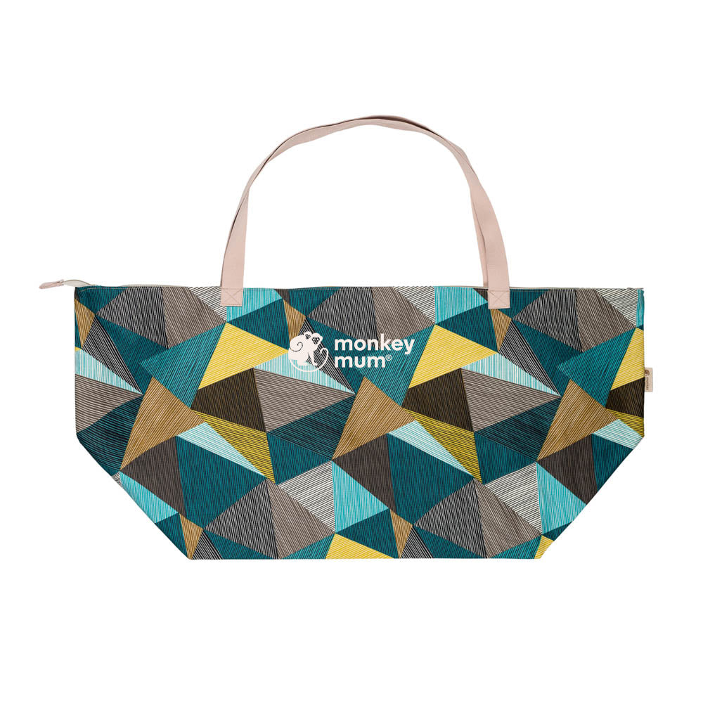 Monkey Mum® Bolsa de viaje de tela para accesorios Carrie - Encanto geométrico