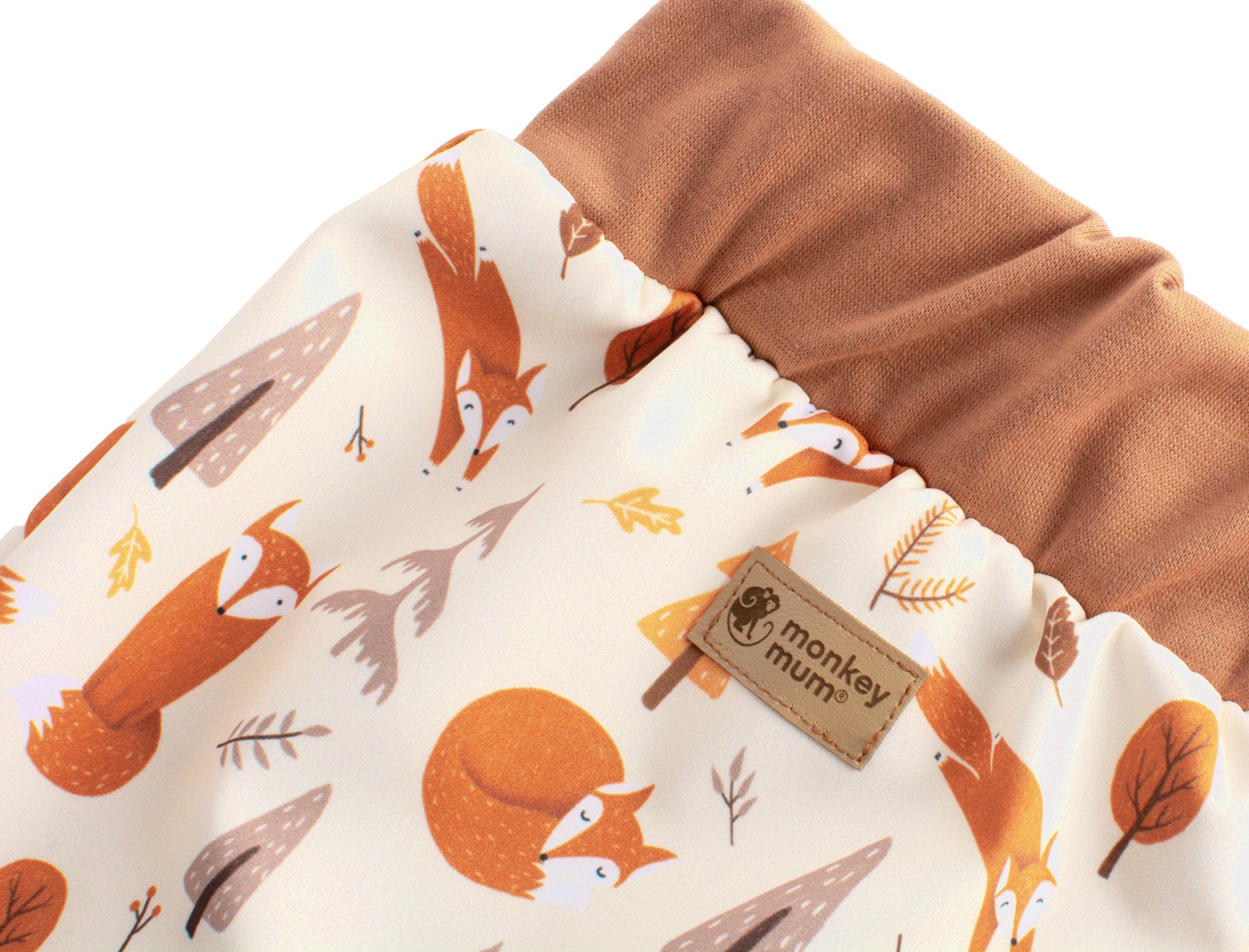 Pantalones infantiles de softshell con membrana Monkey Mum® - Juegos de zorros