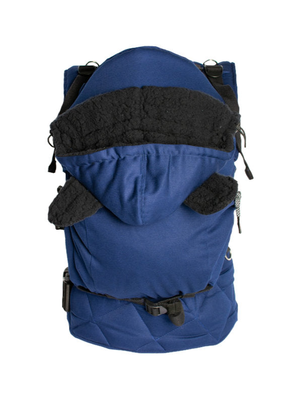 Monkey Mum® Capucha abrigada para portabebés Carrie - Azul marino