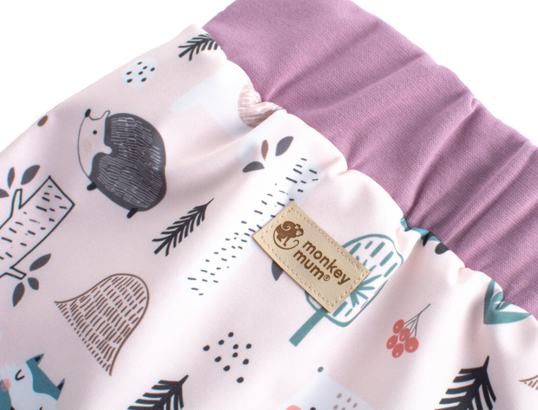 Pantalones infantiles de softshell con membrana Monkey Mum® - Animales del día