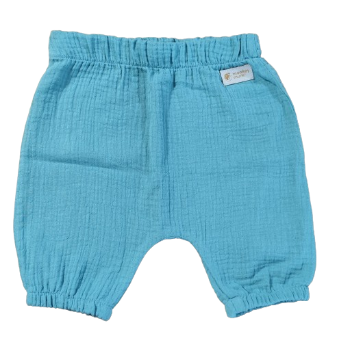 Pantaloncitos de muselina Monkey Mum® - Verde menta