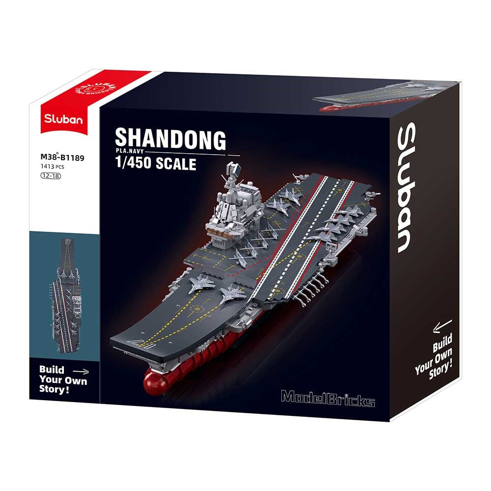 Sluban Model Bricks M38-B1189 Portaaviones Shandong