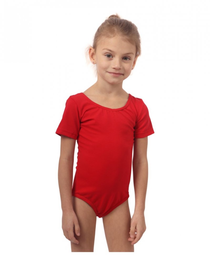 Maillot niñas ballet, gimnasia, rojo