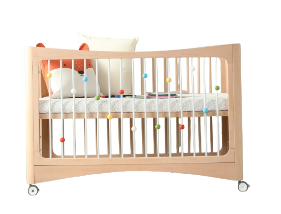 Cuna infantil 4 en 1 - Madera maciza - 120x65 cm