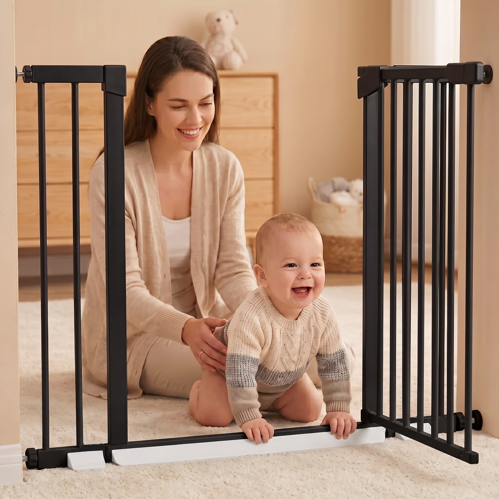 Barrera de seguridad Monkey Mum® – Negro