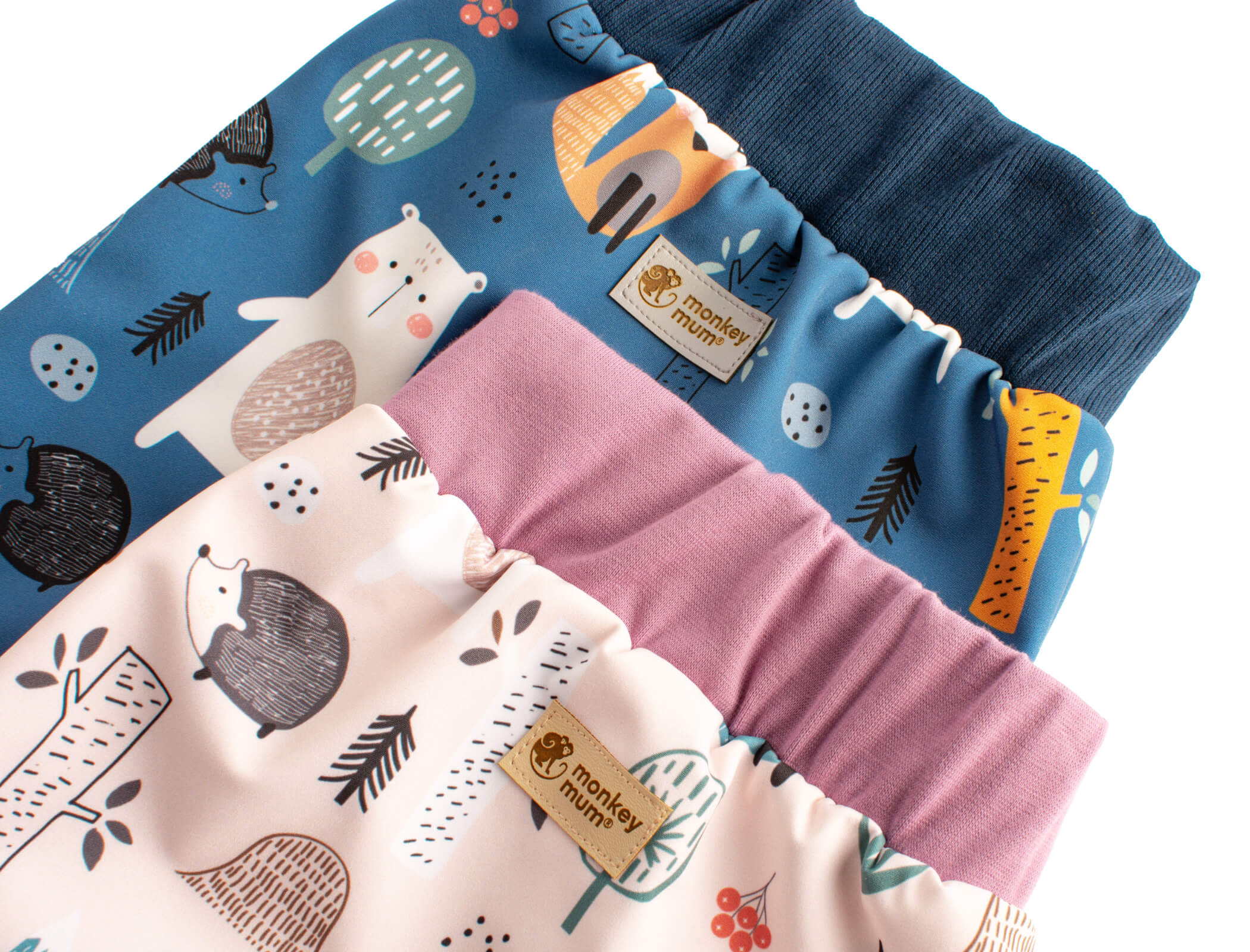 Pantalones infantiles de softshell con membrana Monkey Mum® - Animales nocturnos
