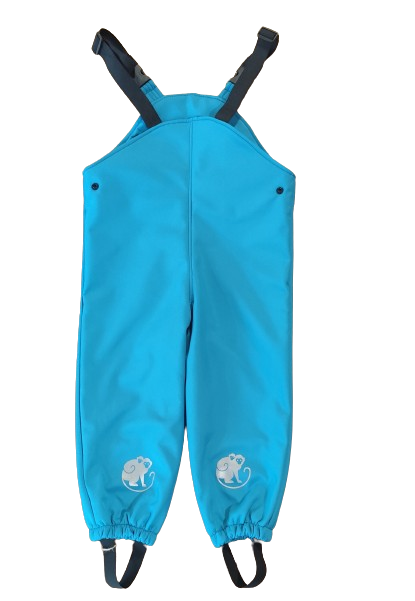 Monkey Mum® Pantalones con peto de softshell con membrana - Lagartija alegre