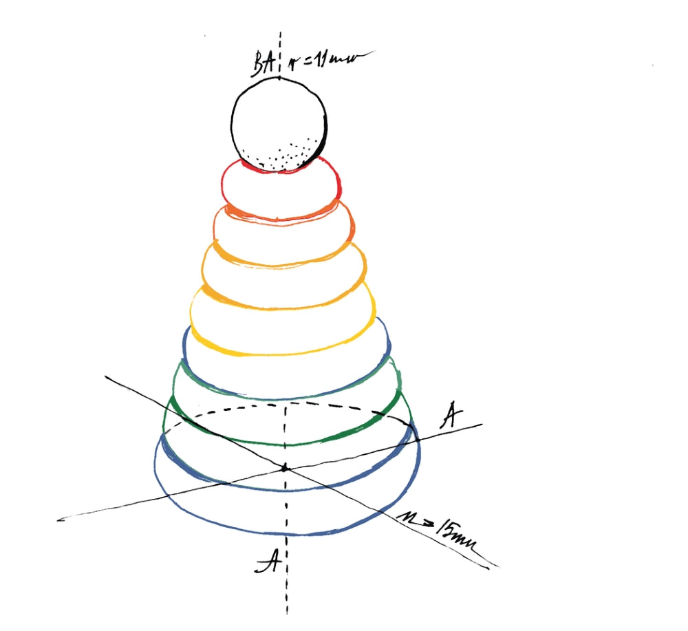 Wooden Story Cono plegable - Arco iris