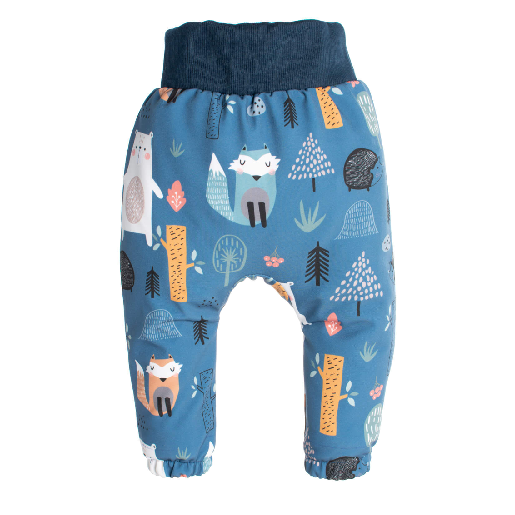 Pantalones infantiles de softshell con membrana Monkey Mum® - Animales nocturnos