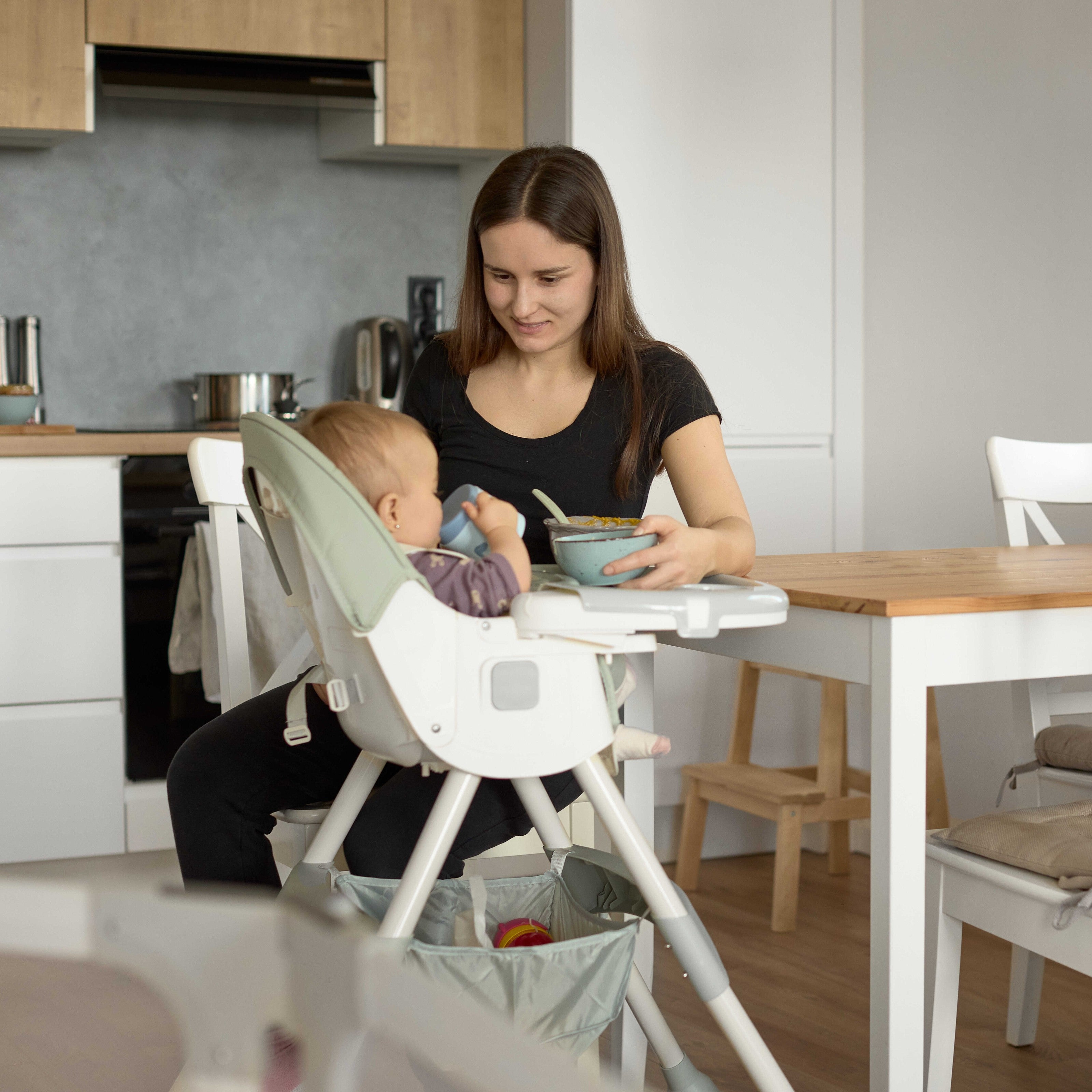 Trona infantil 2 en 1 Comfort - Rosa Ornament