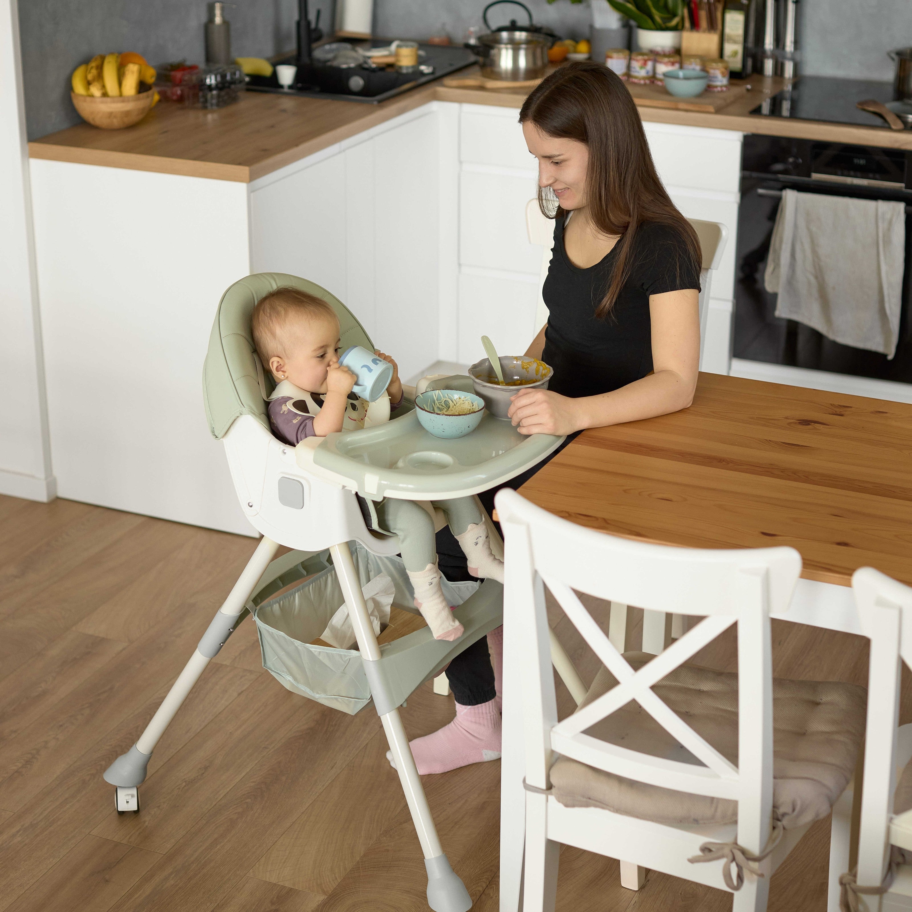 Trona infantil 2 en 1 Comfort - Rosa