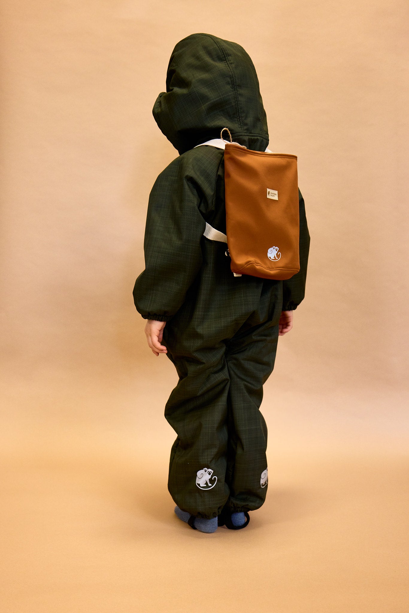Mochila infantil de softshell Monkey Mum® - Historia de dinosaurios