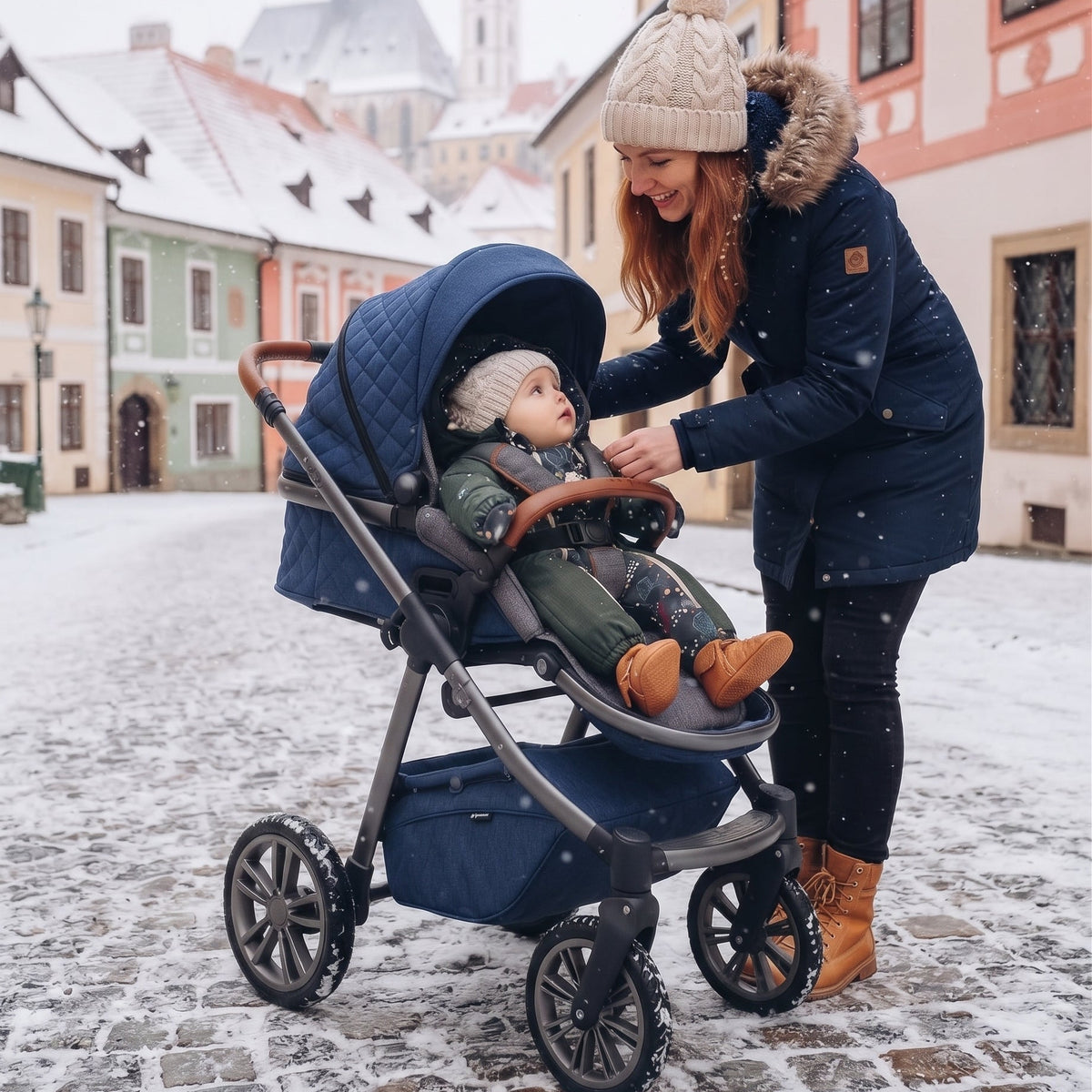 Monkey Mum® Mono infantil de invierno de softshell con borreguito - Pequeño cazador caqui con oso - talla 62/68, 74/80