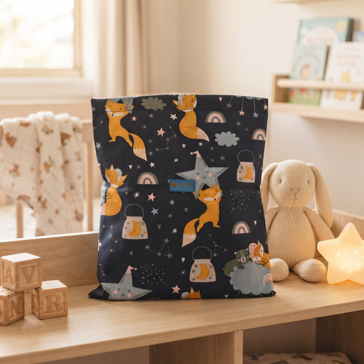 Bolsa de tela Monkey Mum® - Animalitos estrellados