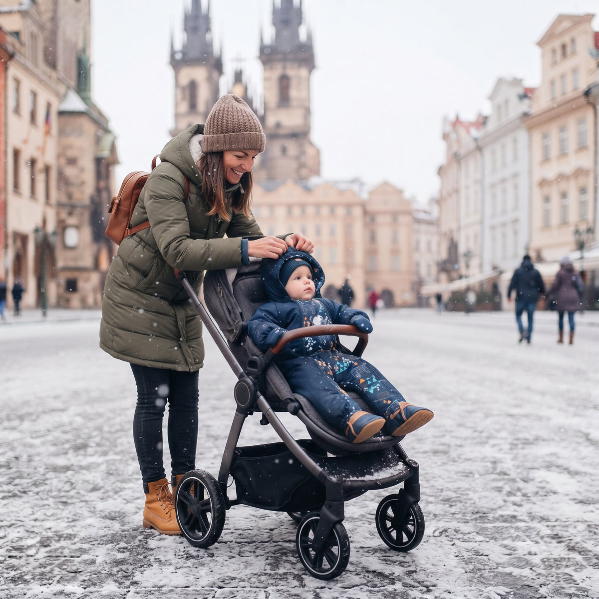 Monkey Mum® Mono infantil de invierno de softshell con borreguito - Cuento de hadas nocturno con oso - talla 62/68, 74/80