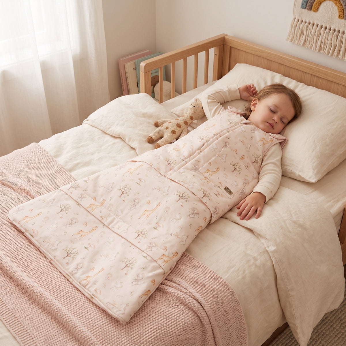 Saco de dormir de invierno evolutivo Monkey Mum® 0 - 4 años - conjunto - Primavera con animalitos