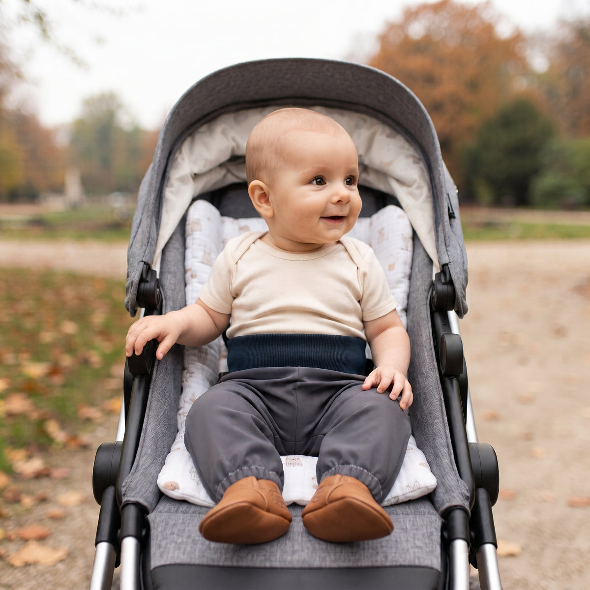 Pantalones infantiles de softshell con membrana Monkey Mum® - Viaje misterioso