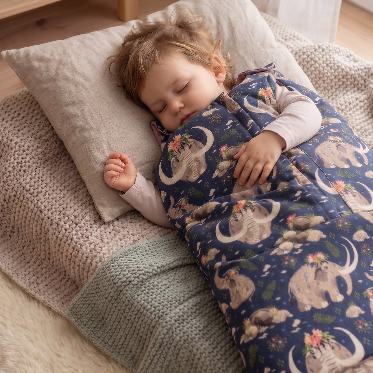 Saco de dormir de invierno evolutivo Monkey Mum® 0 - 4 años - conjunto - Princesa mamut