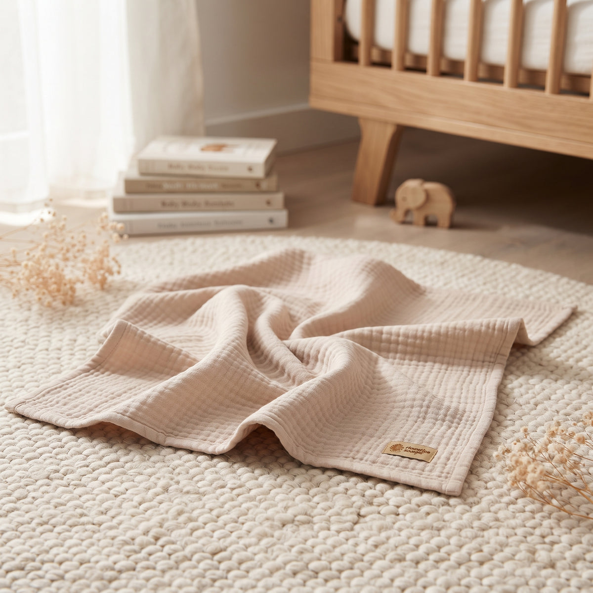 Pañal de muselina Monkey Mum® - Beige